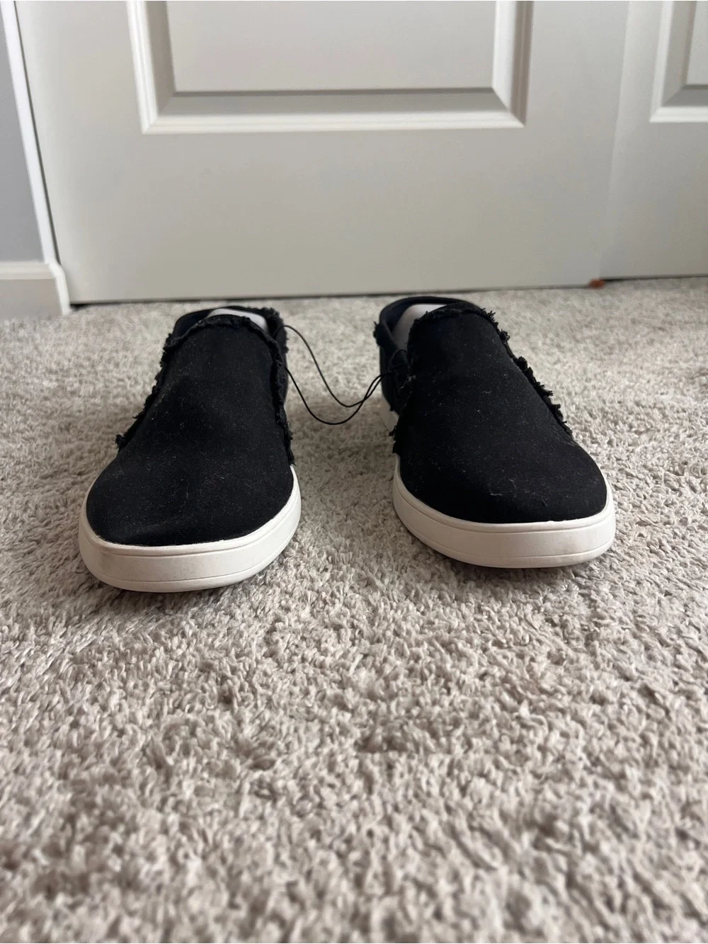 torrid Black Slip-On Sneakers with White Sole